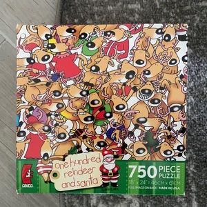 Ceaco Jigsaw Puzzle 750 pc Christmas Reindeer